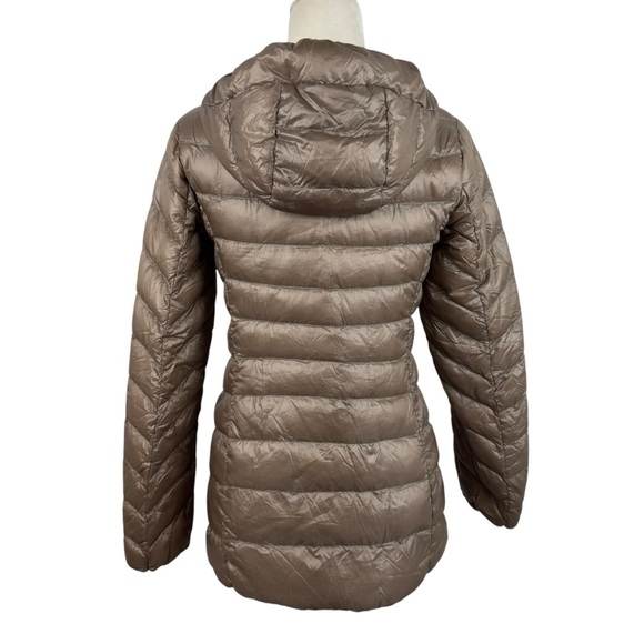 Uniqlo Waterproof Ultralight Feather Down Hooded Puffer Jacket 139037 Quilt XS - Picture 11 of 16